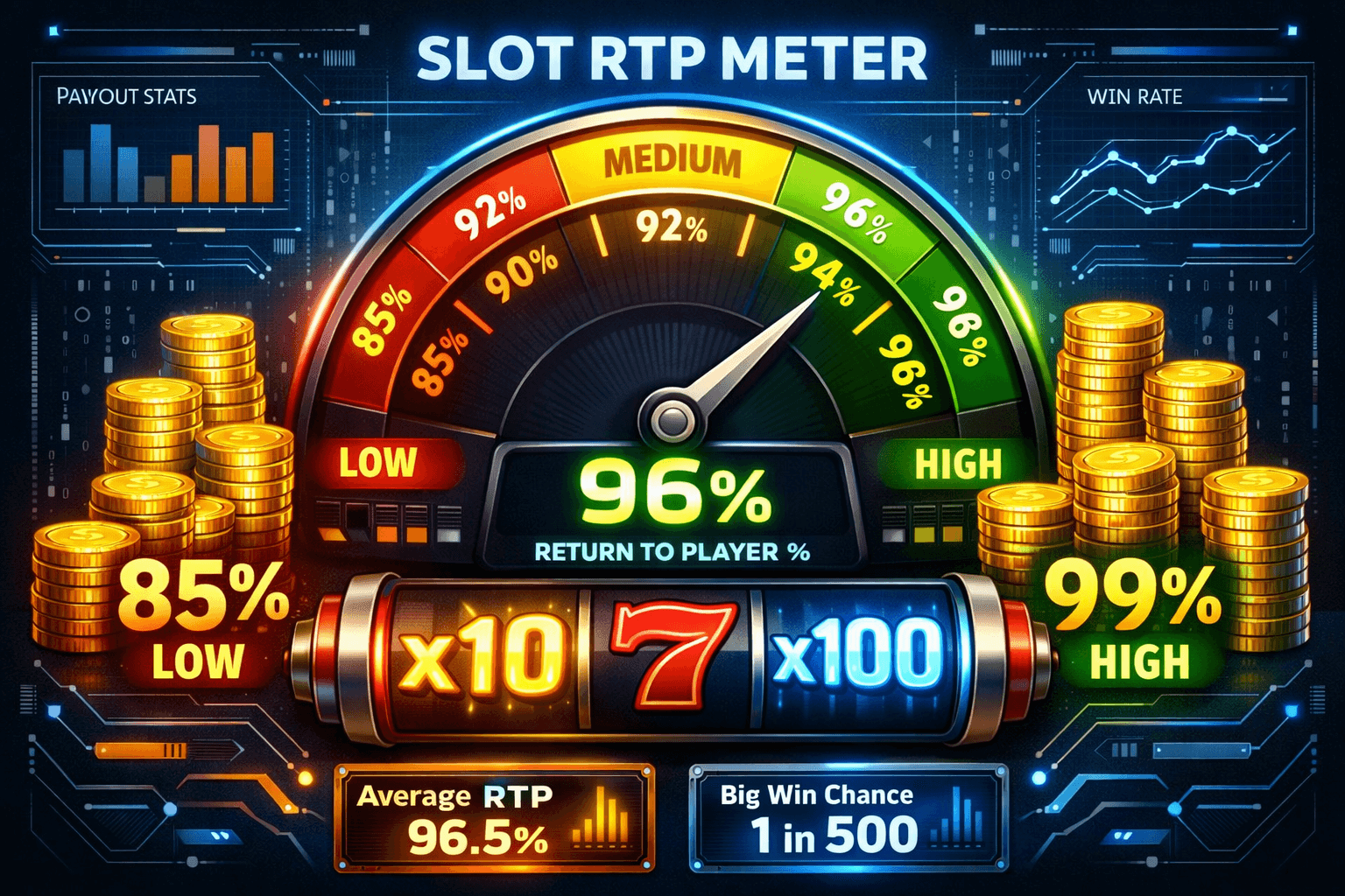 Probabilidades, RTP y Multiplicadores